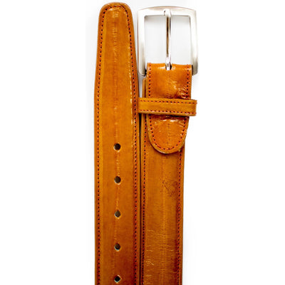 Mens Belvedere Eel Skin Belt in Navy 2 MEN 2002 NAVY-44 EEL BELT  - from alligatorwarehouse.com