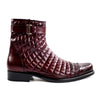 Mens Belvedere Libero Quilted Caiman Dress Boot in Black 3 MEN R80 BLACK-M-09  - from alligatorwarehouse.com