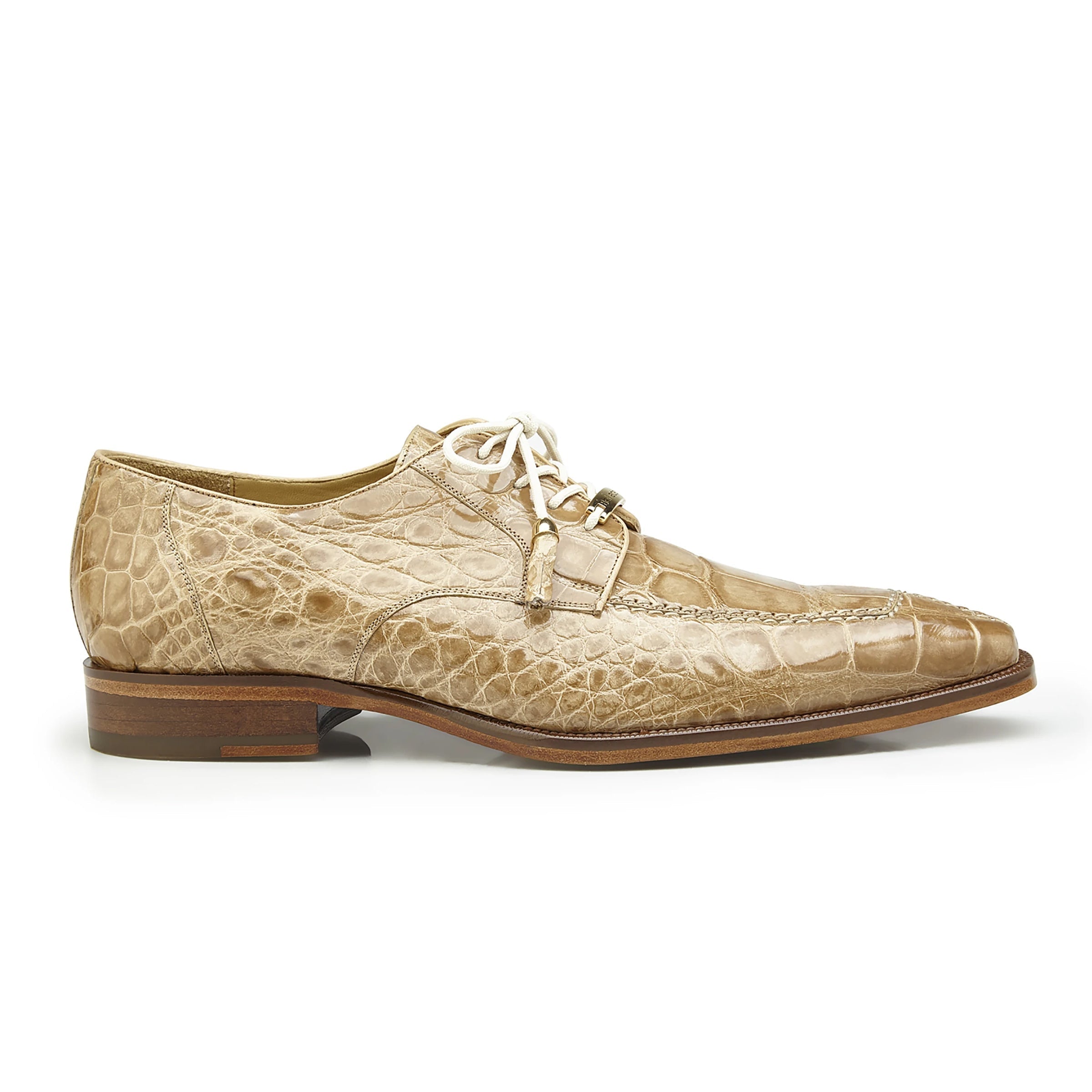 Mens Belvedere Lorenzo Alligator Split Toe Dress Shoe in Blue 2   - from alligatorwarehouse.com