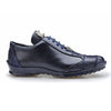 Mens Belvedere Paulo Sneaker in Calf & Ostrich Leg Patchwork in Burgundy 5   - from alligatorwarehouse.com