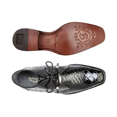 Mens Belvedere Stefano Alligator Dress Boot in Brown 5   - from alligatorwarehouse.com