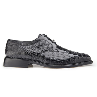 Mens Belvedere Susa Full Caiman Crocodile Dress Shoe in Brown 2 MEN P32 BROWN-M-08  - from alligatorwarehouse.com