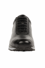 Belvedere Todd Men's Shoes Black Exotic Genuine Ostrich Casual Sneakers