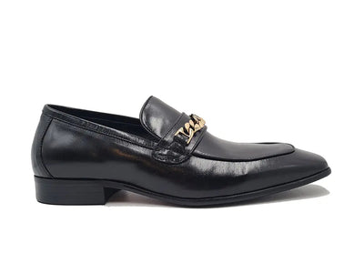 Beveled Squared Toe Loafer 1 KS2241-01BLACK75  - from alligatorwarehouse.com