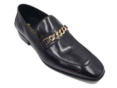 Beveled Squared Toe Loafer 4 KS2241-01BLACK75  - from alligatorwarehouse.com