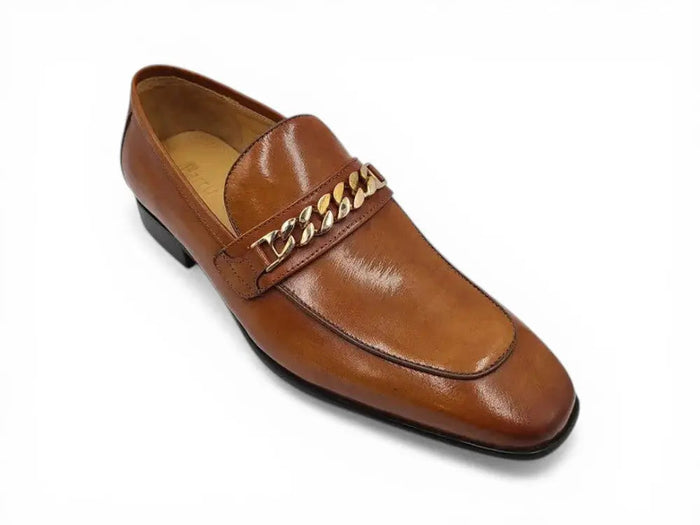 Carrucci Beveled Square Toe Loafer - Luxury Leather Slip-On