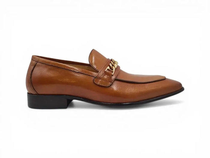 Carrucci Beveled Square Toe Loafer - Luxury Leather Slip-On