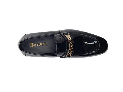 Beveled Squared Toe Patent Leather Loafer 5 KS2241-01PNAVY85  - from alligatorwarehouse.com