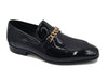 Beveled Squared Toe Patent Leather Loafer 6 KS2241-01PNAVY75  - from alligatorwarehouse.com