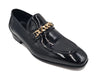 Beveled Squared Toe Patent Leather Loafer 7 KS2241-01PNAVY75  - from alligatorwarehouse.com