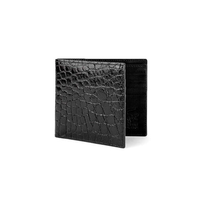 Ferrini Alligator Billfold Wallet Black 2 ABBF-BL  - from alligatorwarehouse.com