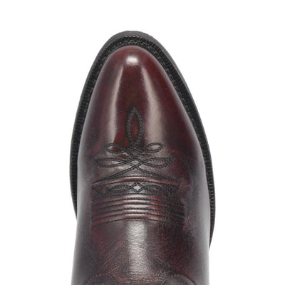 Laredo Birchwood Black Cherry Leather Round Toe Boots for Men 5 68458_8_D  - from alligatorwarehouse.com