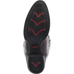 Laredo Birchwood Black Cherry Leather Round Toe Boots for Men