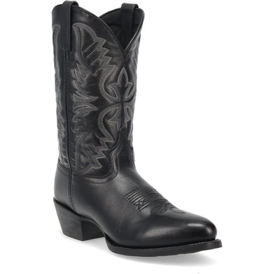 Laredo Birchwood Black Leather Round Toe Boots for Men 2 68458_8_D  - from alligatorwarehouse.com