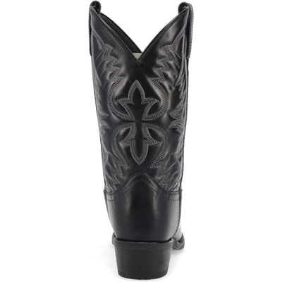 Laredo Birchwood Black Leather Round Toe Boots for Men 4 68458_8_D  - from alligatorwarehouse.com