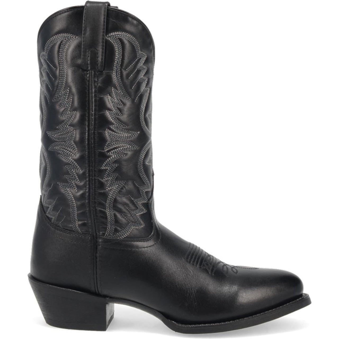 Laredo Birchwood Black Leather Round Toe Boots for Men 1 68458_8_D  - from alligatorwarehouse.com