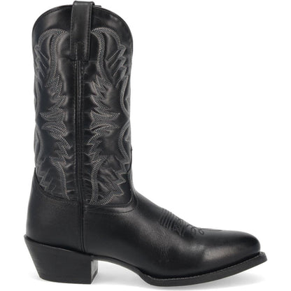 Laredo Birchwood Black Leather Round Toe Boots for Men