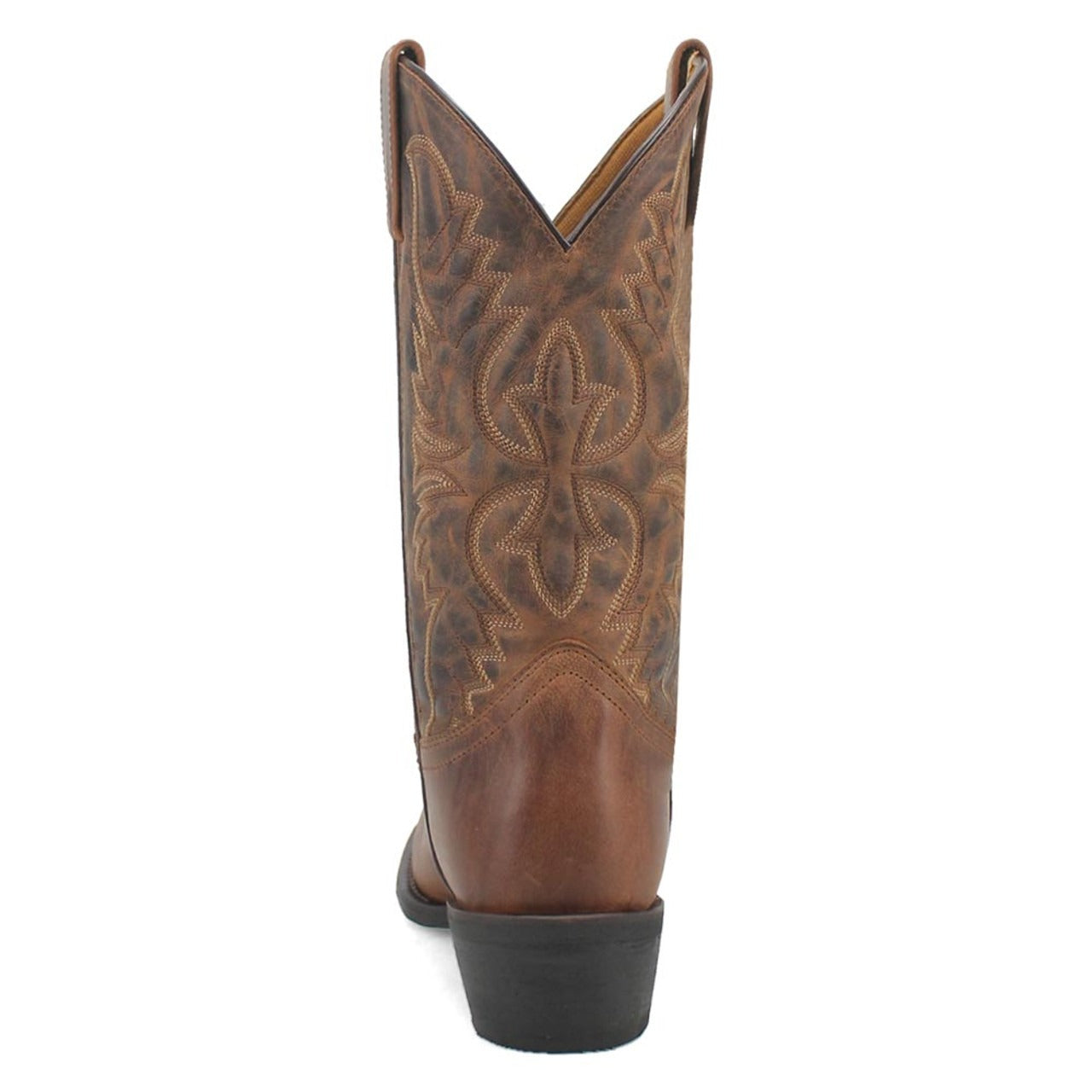 Laredo Birchwood Tan Leather Round Toe Boots for Men 4 68452_8_D  - from alligatorwarehouse.com