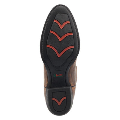 Laredo Birchwood Tan Leather Round Toe Boots for Men 6 68452_8_D  - from alligatorwarehouse.com