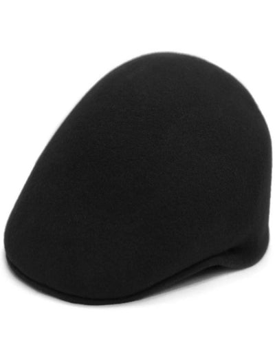 Black Dress Hat 1920s Fedora Style - Mens Classic Wool English Cap Dress Hats in Black 1   - from alligatorwarehouse.com