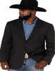 Mens Black Blazer With Blue Jeans and Black Cowboy Hat - (3 Items Package) 3   - from alligatorwarehouse.com