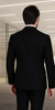 Wool Suit - Italian Made Business Suit by Statement Men's 100% Wool 2 Piece Double Breasted Suit - Subtle Windowpane 2 SD-104_Black_38R  - from alligatorwarehouse.com