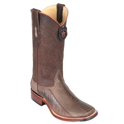 Los Altos Boots - Mens Dress Cowboy Boot - Low Priced Ostrich Leg Square Toe Cowboy Boots - in Black Cherry 2   - from alligatorwarehouse.com