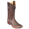 Los Altos Boots - Mens Dress Cowboy Boot - Low Priced Ostrich Leg Square Toe Cowboy Boots - in Black Cherry 2   - from alligatorwarehouse.com