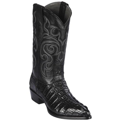 Los Altos Boots - Mens Dress Cowboy Boot - Low Priced Black Lizard Cowboy Boots Snip Toe- in Black 1   - from alligatorwarehouse.com