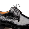 Men's Genuine Alligator Black  Derby Lace-Up Shoes By Mezlan Made In Spain Brand 2   - from alligatorwarehouse.com