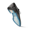 Enterprise Black Calfskin Men’s Plain Toe Shoe By Mezlan Made In Spain Brand 5   - from alligatorwarehouse.com
