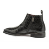 Blackmore Black Genuine Crocodile Plain Toe Mens Boot By Mezlan Made In Spain Brand 3   - from alligatorwarehouse.com