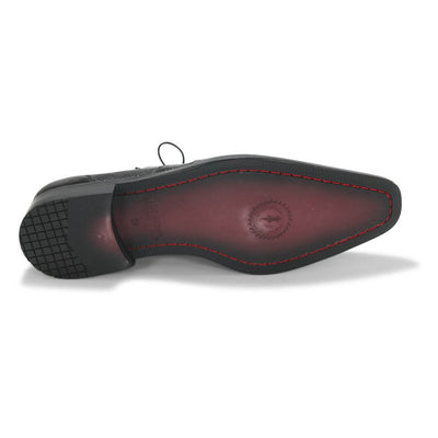 Los Altos Oxford Black Genuine Teju Lizard Shoes 3   - from alligatorwarehouse.com