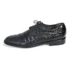 Los Altos Oxford Black Genuine Caiman Crocodile Shoes 2   - from alligatorwarehouse.com