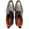 Musico Dark Grey/Black Calfskin with Contrast-Braided Sole Dress Zip Boots By Mezlan Made In Spain Brand 3   - from alligatorwarehouse.com