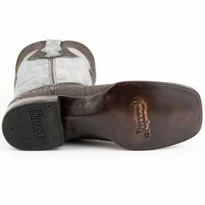 Ferinni Boot - Mens Dress Cowboy Boot  - Ferrini Stampede Men's Print Crocodile Boots Handcrafted Black   in Black Color 2 12093-04-080-D  - from alligatorwarehouse.com