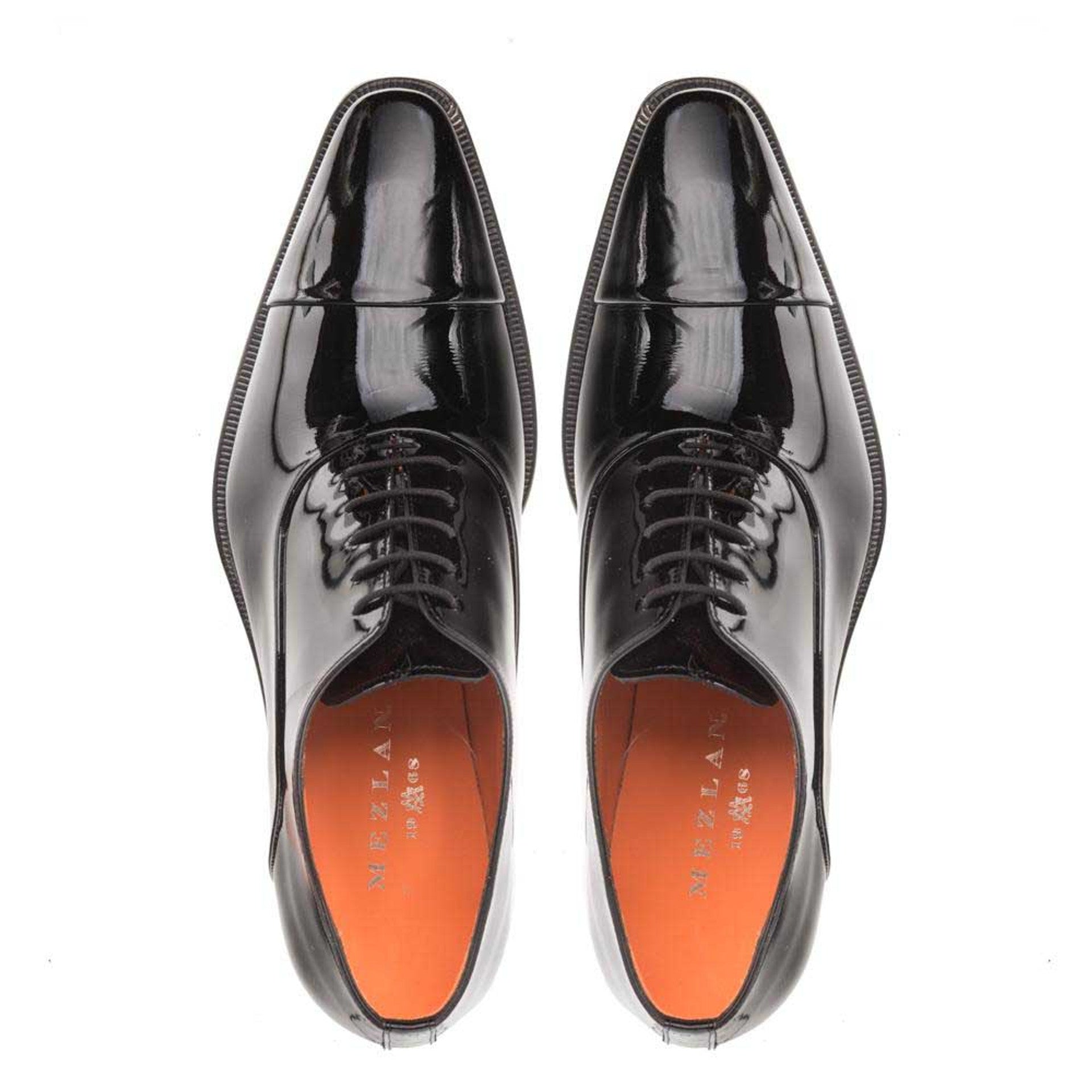 Black Patent Leather Formal Oxford By Mezlan Made In Spain Brand