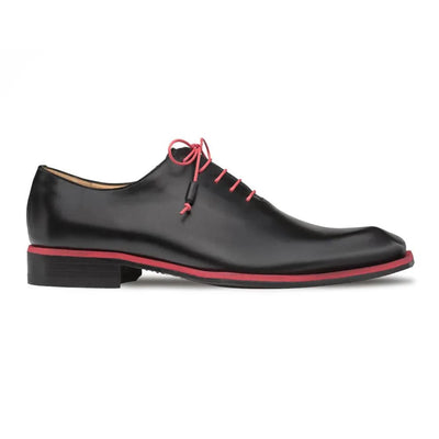 Mezlan Black Asymmetric Plain Toe Oxford 5   - from alligatorwarehouse.com