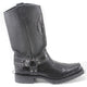 Los Altos Black Genuine Python Biker Boot
