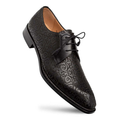 Lontani Lace-Up Black Brogue Derby Shoes By Mezlan Made In Spain Brand 1   - from alligatorwarehouse.com