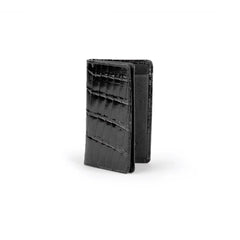 Ferrini Alligator Card Holder Black