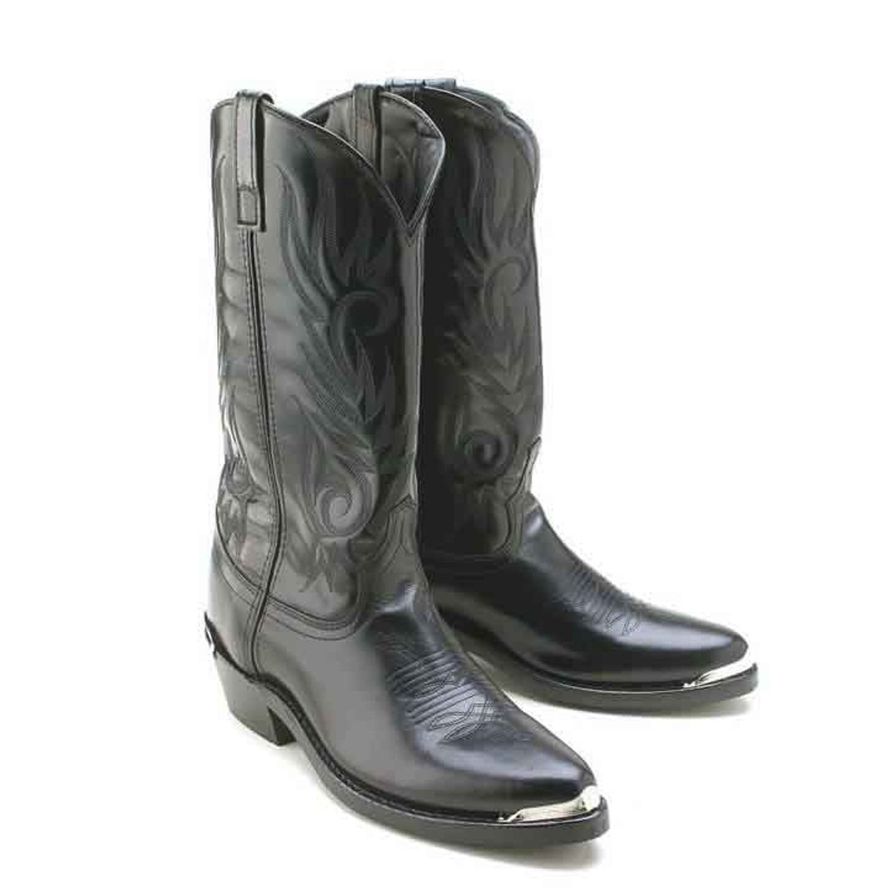 Laredo Black Crazy Horse Leather Boots 1 12621_8_D  - from alligatorwarehouse.com