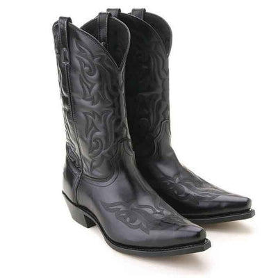 Laredo Hawke Black Dress Western Boots 2 6860_8_D  - from alligatorwarehouse.com