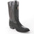 Los Altos Men's Black Exotic Stingray Round Toe Boots