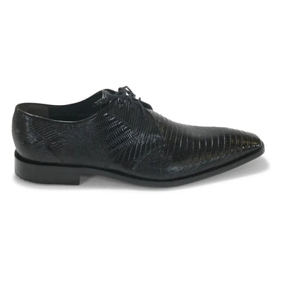 Los Altos Black Genuine Teju Lizard Oxfords 2   - from alligatorwarehouse.com