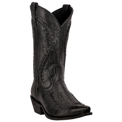 Laredo Laramie Black Genuine Leather Men's Western Boots 2 68430_8_D  - from alligatorwarehouse.com