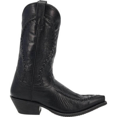 Laredo Laramie Black Genuine Leather Men's Western Boots 1 68430_8_D  - from alligatorwarehouse.com