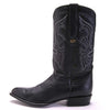 Los Altos Men's Black Goat Leather J Toe Boots 2   - from alligatorwarehouse.com