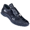 Los Altos Black Genuine Ostrich Sneaker 4   - from alligatorwarehouse.com
