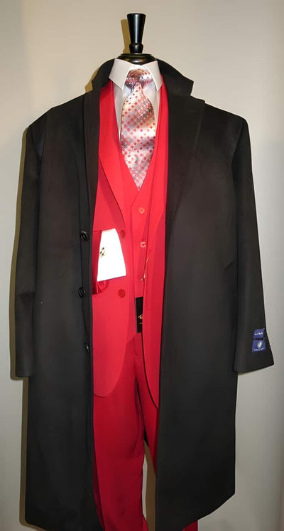 Three buttons Ankle length Wool fabric Blend Dark color black color full length overcoats for men | Winter men's Topcoat Sale 1   - from alligatorwarehouse.com